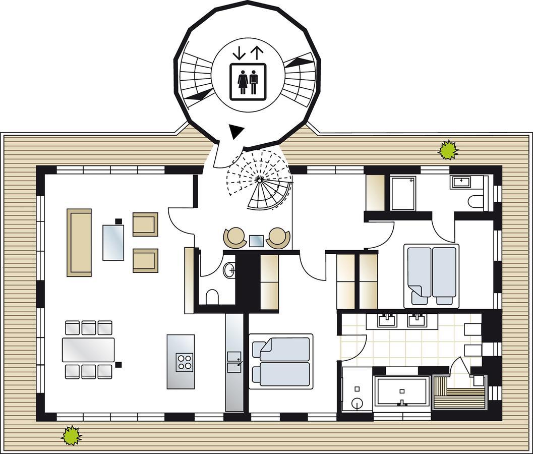 Apartamento Penthouse Müritzblick Rechlin Exterior foto